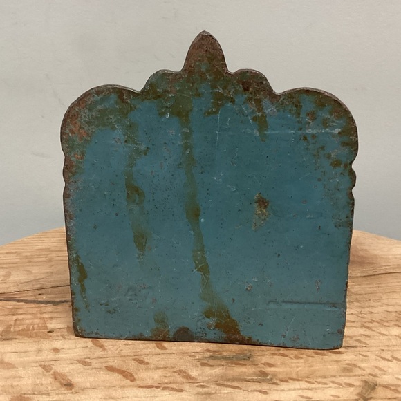 🟢 Vintage Cast Iron Fleur - De - Lis Bookend / Shelf Decor / Paperweight - Heavy - Picture 5 of 13